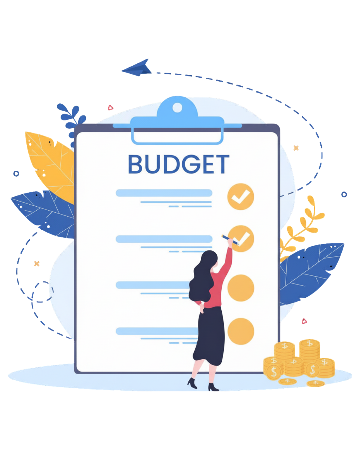 Illustration : établir son budget